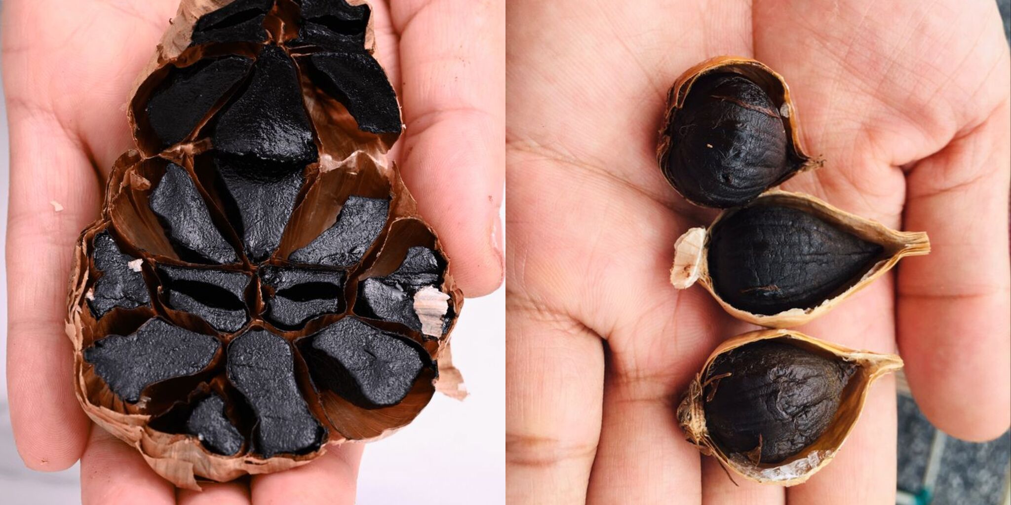 Black garlic dibelah